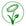 Green sunflower design on white background